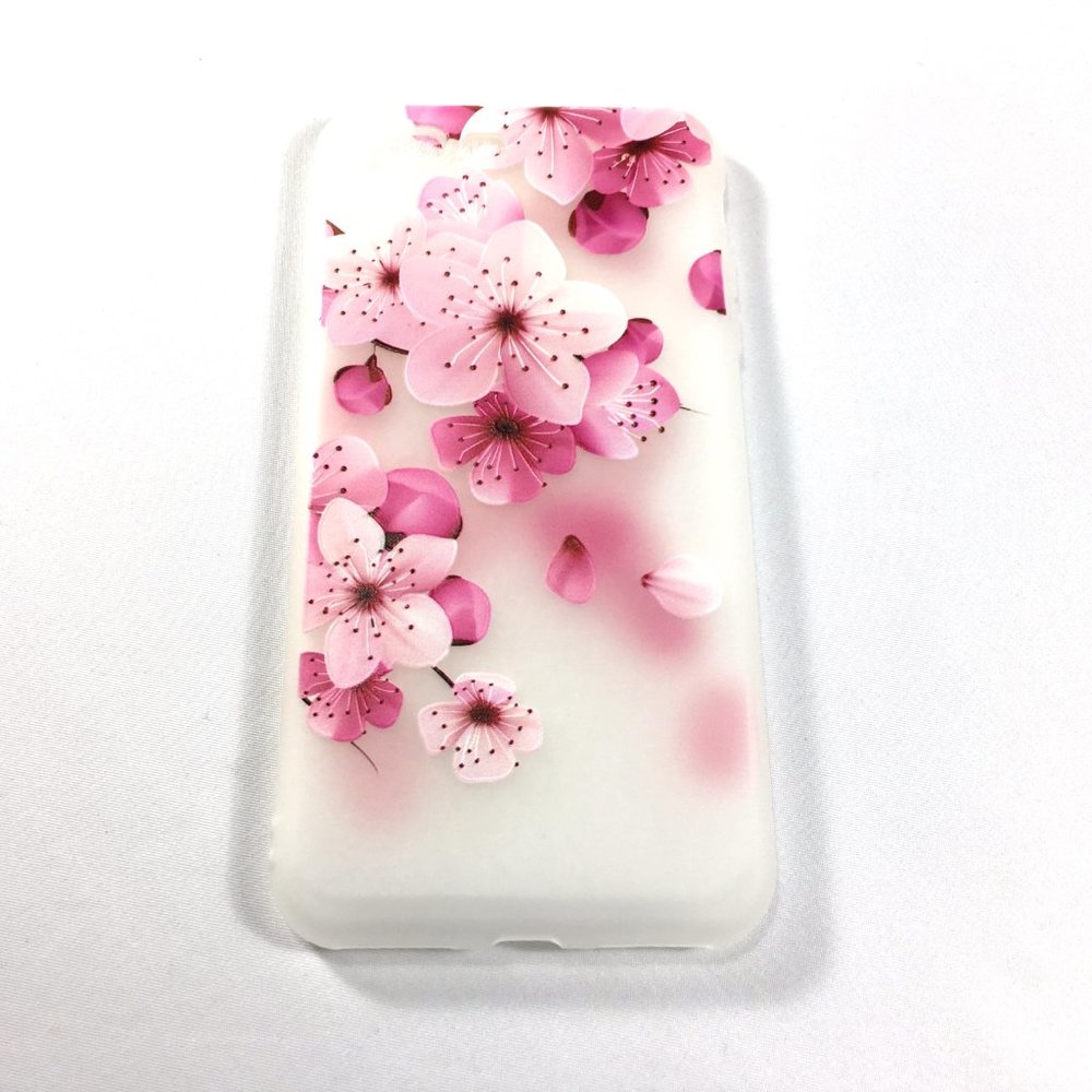 NEW iPhone 8P 7P 8 Plus 7 Plus Case Cover Pink Floral Clear
